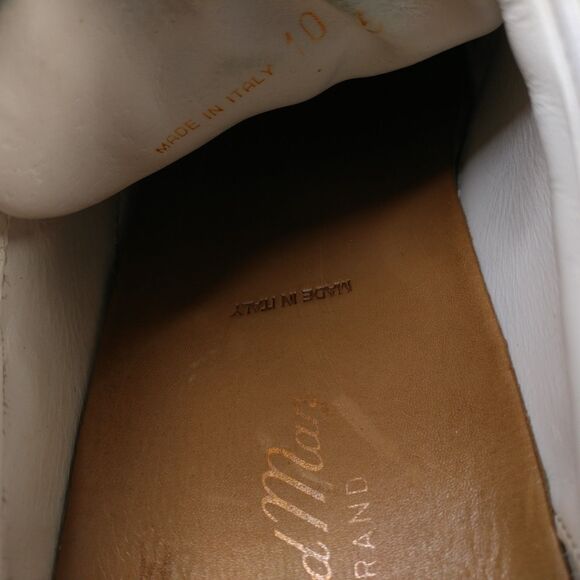 Good Man Brand Mens 10 Shoe Legend London White Edge Lace Sneakers Made In Italy - Picture 6 of 15